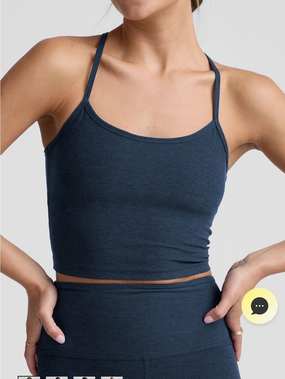 Spacedye Slim Racerback Cropped Tank